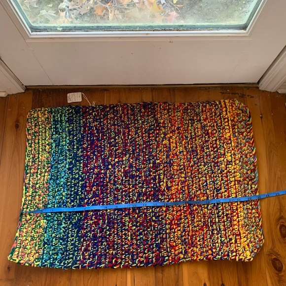 Multicolor Crochet Rug - Picture 2 of 3